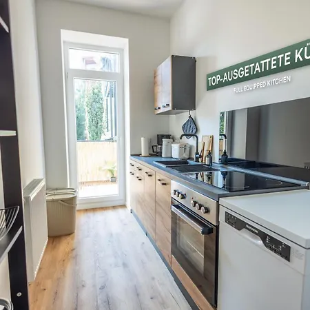 Nuvana Moderne 3-zimmer Mit Balkon, Arbeitsplatz & 10min Zur Innenstadt * Leipzig